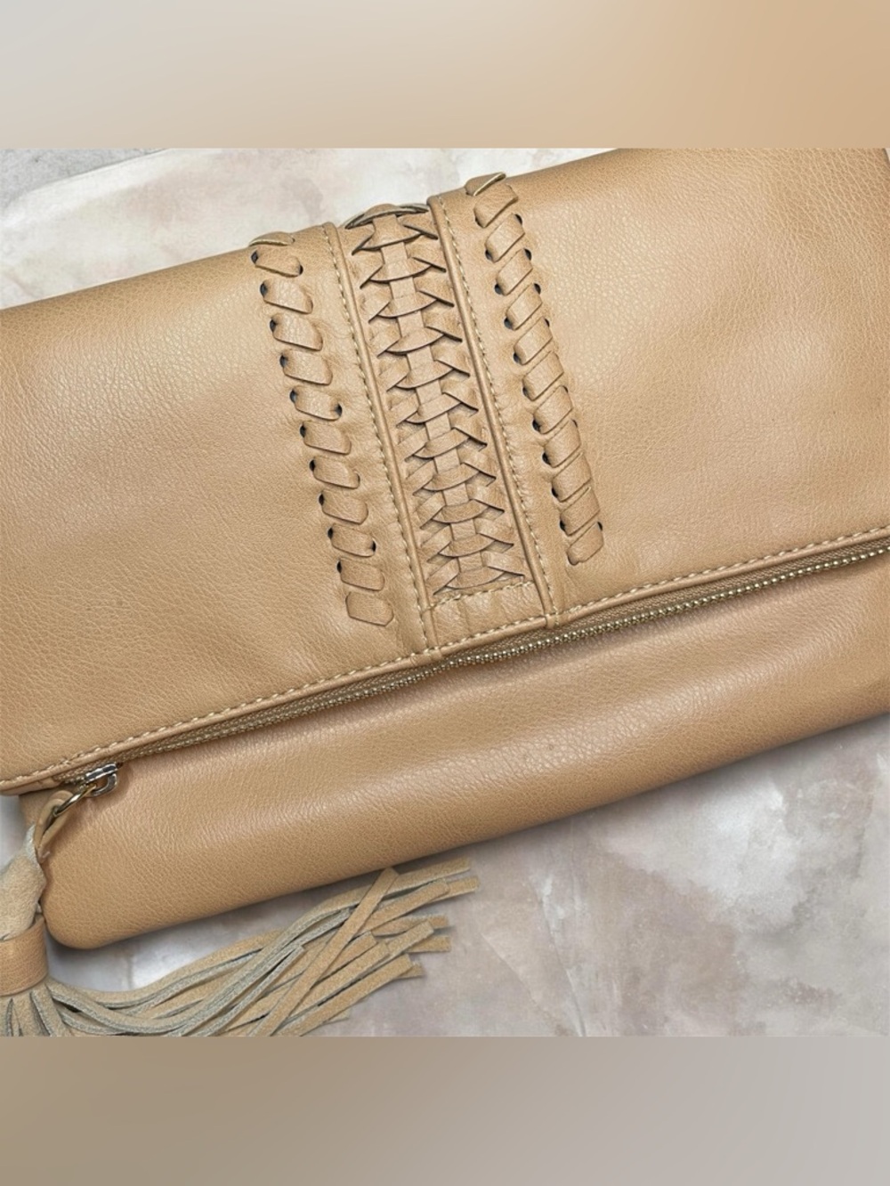 Nordstrom Fold-Over Tassel Clutch - Picture 2 of 8